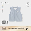 babylove婴儿马甲春秋季双面穿坎肩百搭马夹男女宝宝洋气背心外套上衣内搭