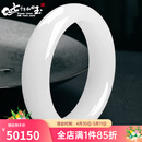 7000年和田玉羊脂白手镯宽条玉镯子（精确圈口联系客服）