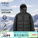 Rab睿坡Positron Pro男士800蓬加厚鹅绒连帽防泼水登山羽绒服 QDB-79 黑色 XL