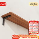 安尔雅墙面搁架墙上置物架宿舍木板挂墙书架隔板置物架