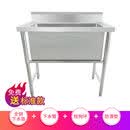 OIMG洗狗池不锈钢加厚防滑洗浴盆宠物店专用加深加厚猫狗洗澡盆可定制 标配120*70*90深50