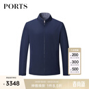 PORTS秋冬款男装商务休闲舒适保暖棉衣MM9J115NZO006 NAVY GREY M