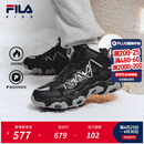斐乐FILA儿童童鞋棉靴2025年冬季新款男女中大童儿童棉鞋 黑/太空银-BS 34 内长21.5cm