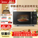 美的（Midea）微波炉烤箱一体机 小型家用20升微波炉  光波加热 钻石背板（M1-L201B）