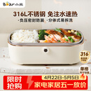 小熊（Bear）电热饭盒 加热饭盒  保温饭盒可加热 上班族免注水自热饭盒 插电饭盒316L热饭神器便当盒DFH-P09E5