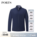 PORTS秋冬款男装商务休闲舒适保暖棉衣MM9J115NZO006 NAVY GREY M