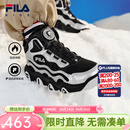 FILA儿童童鞋棉靴2025年冬季男中大童儿童棉鞋 黑/太空银-BS 39
