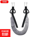 腰椎牵引带家用腰间椎盘突出牵引神器腰椎拉伸器家用强腰锻炼吊带 银灰色-挂钩手环款【腰椎神器-承重力强】
