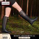 HUNTER雨靴Refined高筒靴金属孔圈防滑防水户外廋腿长筒靴女鞋 黑色/BLK 36