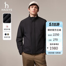 哈吉斯（HAZZYS）男装 冬季男士棉服简约立领保暖男外套ASSZU0CDX11