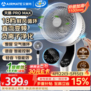 艾美特（AIRMATE）【天鹅MAX】空气循环扇直流变频家用大风力电风扇卧室轻音一级能效负离子净化语音落地扇 SRDI151