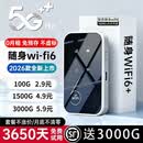 联蛮【5.9元3000G】2026新款随身wi-if5G千兆移动无线网络全国通用无限流量三网便携宽带路由器免预存 5G三网通-无需月租【性能版】网速信号双升级
