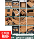 适用于极氪9X全车硅胶套装无线充垫水杯架储物盒内饰改装用品TW 9X【新车必备硅胶实用套装】琥珀棕23件套