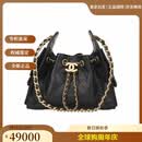 香奈儿25bag系列26c 26年新款mini女士手提单肩包 金色双c链条 明星同款 黑色金链 22*12*20cm