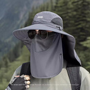 JEEP吉普防晒帽2026新款大帽檐男士钓鱼户外登山遮阳面罩渔夫帽子