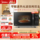 美的（Midea）微波炉烤箱一体机 小型家用20升微波炉  光波加热 钻石背板（M1-L201B）