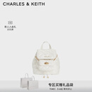 CHARLES&KEITH经典菱格大容量双肩包背包学生书包包女包520礼物CK2-60151400