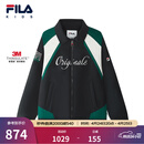 FILA【新雪丽】斐乐儿童童装棉服2026年春季新款男中大童休闲外套 传奇蓝-NV 165