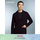 ERDOS 春夏精纺四平空转男开衫羊绒衫 黑 170/92A/M
