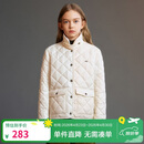 ELLE KIDS童装 菱格绗棉立领棉服女童冬季新款复古老钱风保暖外套