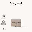 Songmont山下有松循迹系列钱包设计师款皮夹短款卡包夹礼物男女零钱包 风衣灰