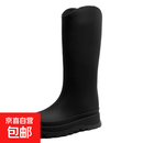 时尚雨鞋女士防滑高筒不臭脚防水鞋女式水靴雨靴女士胶鞋20274192 黑色 39