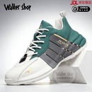 Walker Shop品牌休闲鞋男2026新款包底时尚百搭老爹鞋厚底内增高百搭跑步鞋 白灰绿【5193】 39