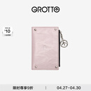 个乐植鞣绵羊皮真皮卡包卡夹钱包轻奢男女款情侣生日礼物 樱粉 均码