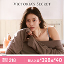 维多利亚的秘密 logo字母肩带舒适无痕时尚文胸内裤内衣套装520送女友女友礼物 54A2黑色-无钢圈 85B (38B)+L