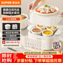 苏泊尔（SUPOR）电炖盅电炖锅隔水炖家用全自动煲汤炖汤锅陶瓷燕窝炖盅4.5L蒸炖一体多功能锅3-4人 DZ25FC873