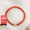 布达拉宫珊瑚手串男女款绿松石925银红色马年本命年生日礼物送女友 珊瑚绿松手串
