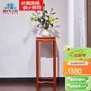 檀卉红木家具缅甸花梨【学名：大果紫檀】明式花架实木中式花几落地摆件盆栽架置物装饰架花瓶架 长33*宽33*高83cm明式花架