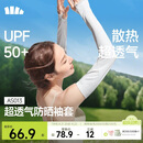 蕉下（beneunder）防晒冰袖女冰丝防晒袖套开车骑行手臂防晒防紫外线蓝烟灰AS013