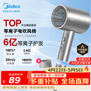 美的（Midea）6亿等离子护发电吹风 家用负离子护发吹风筒 1800W大功率快干吹风机 FJ308银 国家补贴 生日礼物