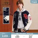 Teenie Weenie小熊男装字母撞色2025年春季新款休闲时尚棒球服外套 藏青色 M (170)