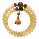 普陀山奶豆白玉菩提手串手持手链男女多圈念珠送母亲节日礼物