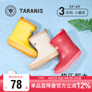 泰兰尼斯宝宝儿童雨鞋小孩水鞋男女童3-6岁舒适防水儿童雨靴 黄色25