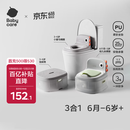 babycare儿童马桶宝宝马桶坐便器小马桶小恐龙多功能坐便器 温特绿