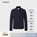 PORTS宝姿男装秋冬款休闲保暖加棉飞行夹克MM9J103NWF029 DK NAVY S