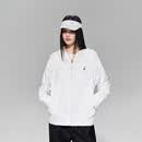 A CHOCK【Achock官方店】简约立体logo压印抗皱外套新款宽松百搭防晒衣服 白色 L
