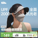 蕉下（beneunder）防暴晒脸基尼女帽檐全脸防晒面罩防晒口罩深花灰