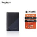 新秀丽男士商务卡包多功能牛皮名片夹钱包礼盒男士生日礼物TK6