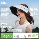 蕉下（beneunder）遮阳帽子女黑胶贝壳防晒帽男太阳帽便携空顶帽大帽檐全脸遮阳 蓝