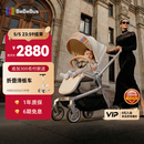 bebebus艺术家婴儿车推车可坐可躺新生儿宝宝轻便折叠双向高景观 香槟金