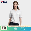 FILA 斐乐官方女子编织衫2026夏季基础百搭短装休闲短袖上衣