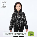 jnby by JNBY新款江南布衣童装短款开襟毛衫H型宽松半高领25秋男女童1P9310930 001/本黑 160 cm