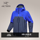 ARC'TERYX始祖鸟 RUSH JACKET GORE-TEX 防水 男子 滑雪滑雪夹克 群青蓝/蓝黑色 M