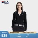 FILA 斐乐官方女士编织外套2026春新款休闲假两件学院风毛衣开衫 传奇蓝-NV M 165/84A/M