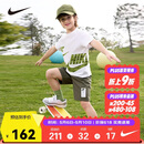 NIKE 耐克童装男童【短袖T恤+短裤2件套装】2025夏季新款儿童短袖套装