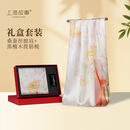 上海故事100%桑蚕丝真丝丝巾梳子礼盒送妈妈长辈送女友生日礼物披肩围巾